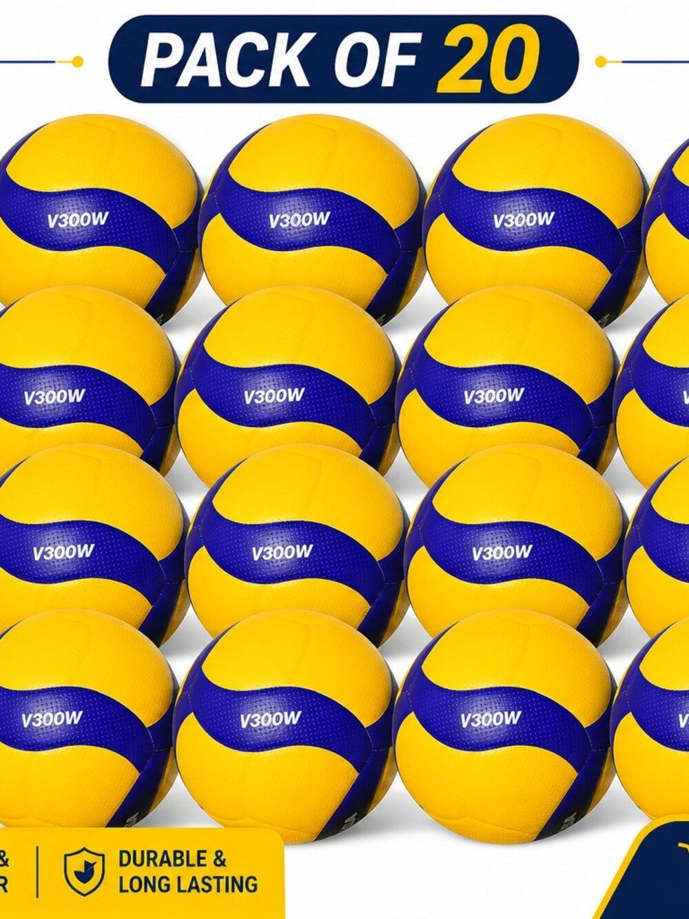 Mikasa V300W Volleyball Ball Professional Volleyball Ball Size 5 pack of 20